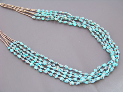 santodomingoturquoiseroundspennshellmultistrandnecklace.jpg