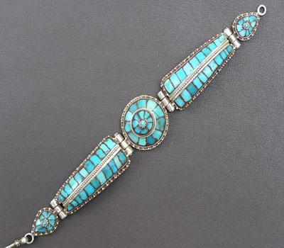 Turquoise Link Bracelet