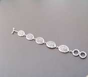Sterling Silver Filigree Link Bracelet