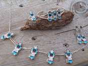 Jewelry Set Native American Zuni Indian Maiden Necklace