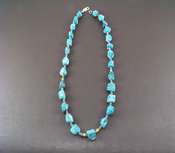 Necklace Chrysocolla Raw-Nugget