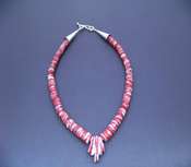 Native American Red Spiney Oyster Necklace