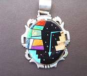 Navajo Melvin Cleveland Inlay Pendant