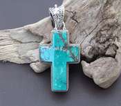 Turquoise Cross Pendant