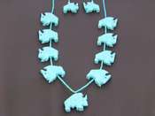 Native American Jewelry Set Necklace/Earrings Buffalo Fetish