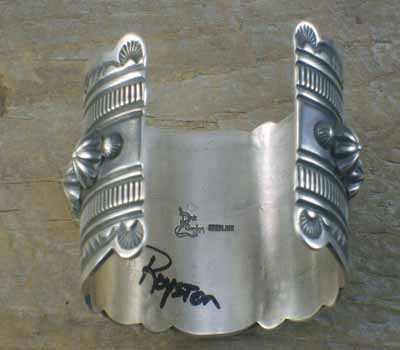 Royston Turquoise cuff bracelets, Delbert Gordon cuff bracelet,Native ...