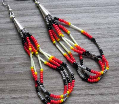 loop beaded earrings