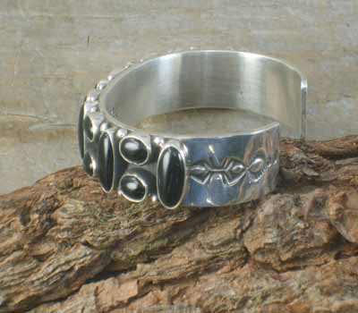 Happy Piasso onyx cuff bracelets, Native American cuff bracelet,Navajo ...