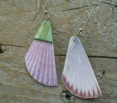 Native American Santo Domingo Shell Earrings,American Indian earrings ...