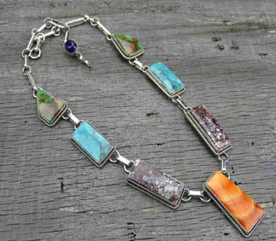 Native American Multi Gemstone Necklace