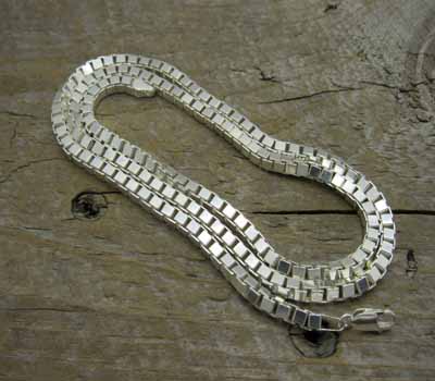 Sterling Silver Chain - 3.8mm Box Link