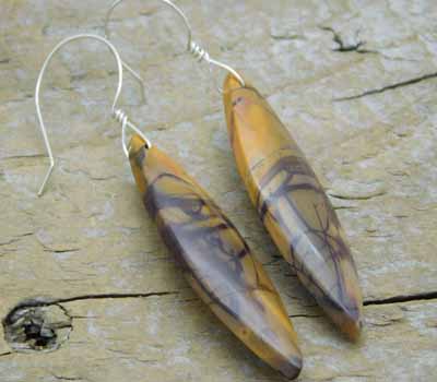 Red Creek Jasper Slab Earrings