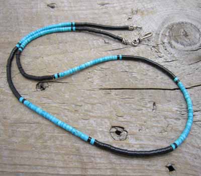 The Turquoise Mine/Native American heishi necklaces/ Santo Domingo ...
